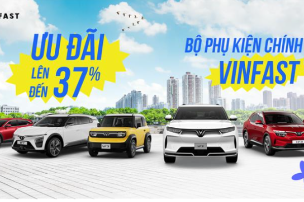 VinFast Ưu Đãi Phụ Kiện Chính Hãng Đến 37%