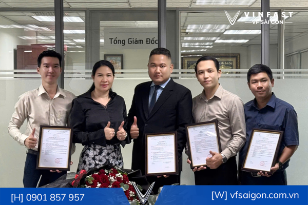 LỄ CÔNG BỐ QUYẾT ĐỊNH BỔ NHIỆM CÁN BỘ LÃNH ĐẠO TẠI VINFAST VF SÀI GÒN