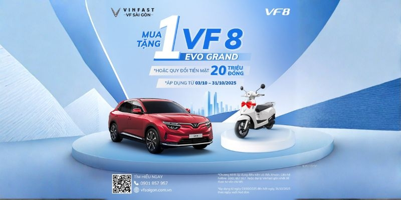 MUA VF 8 - TẶNG NGAY EVO GRAND