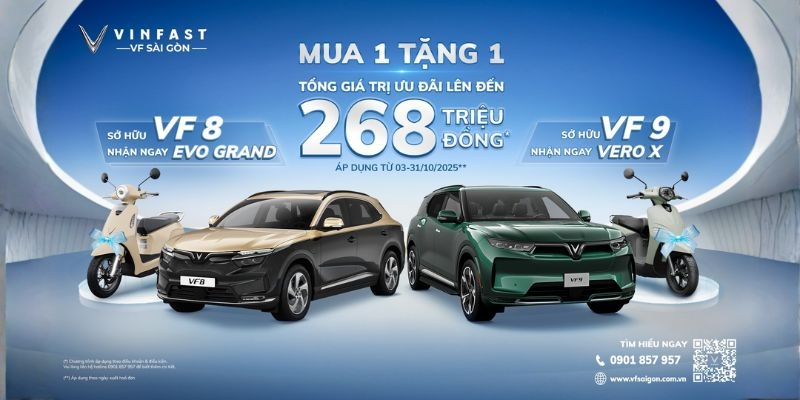 ⚡ MUA 1 – TẶNG 1 CỰC HOT | DÀNH RIÊNG CHO VF 8 & VF 9! ⚡