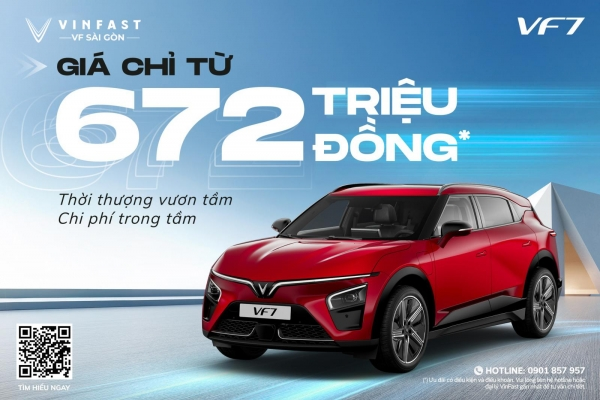 SỞ HỮU VF 7 NGAY - GIÁ CHỈ TỪ 672 TRIỆU